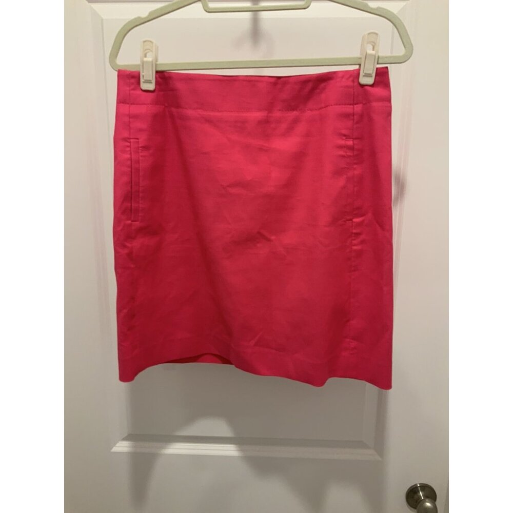 Loft Anne Taylor Skirt Size 6 Women's Hot Pink A-Line Work Casual Date Night